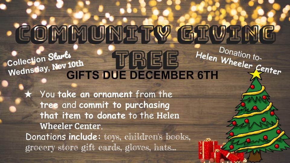 Community Giving Tree at BUGC