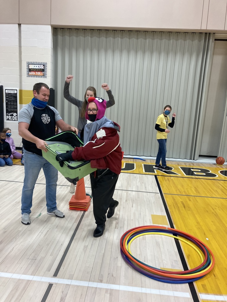 Teachers competing in a variety of challenges 