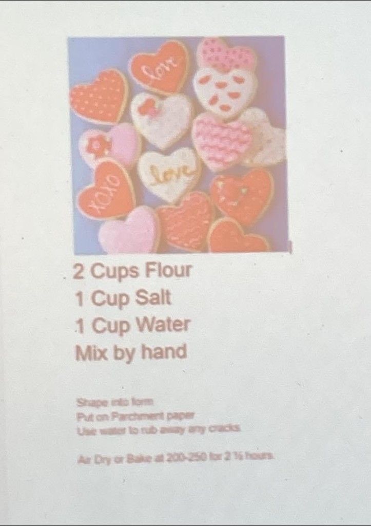 Text for cookie dough recipe